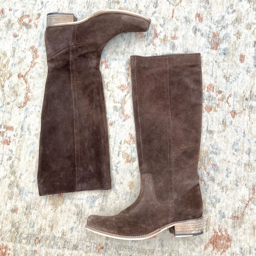 Seychelles Rich Brown Suede Heeled Boots